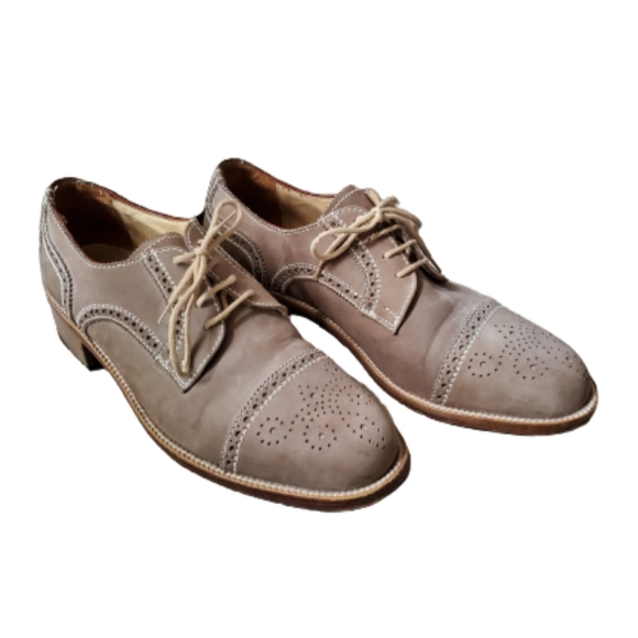 MENS ITALIAN LEATHER BROQUE SHOES ( SIZE 39.5) - Picture 3 of 6
